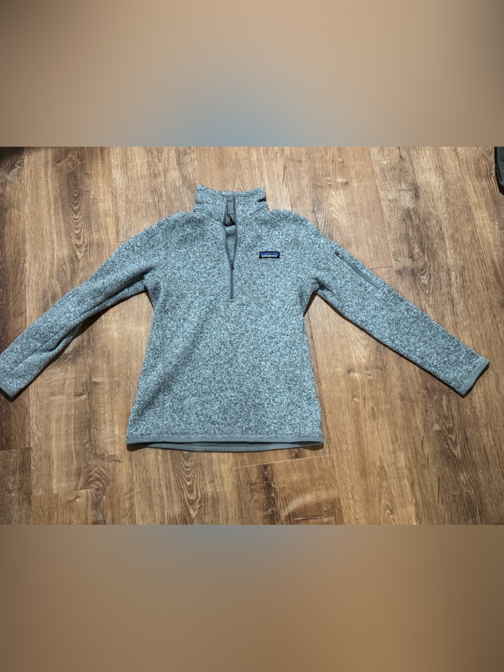 Patagonia Gray Quarter-Zip Fleece Pullover